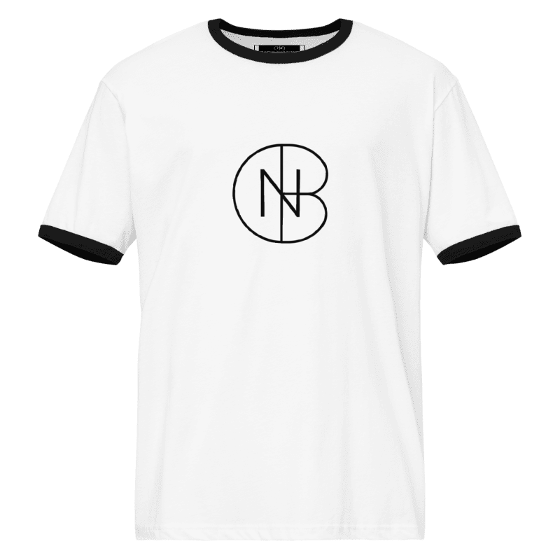 DNB Unisex Black and White Crew Neck