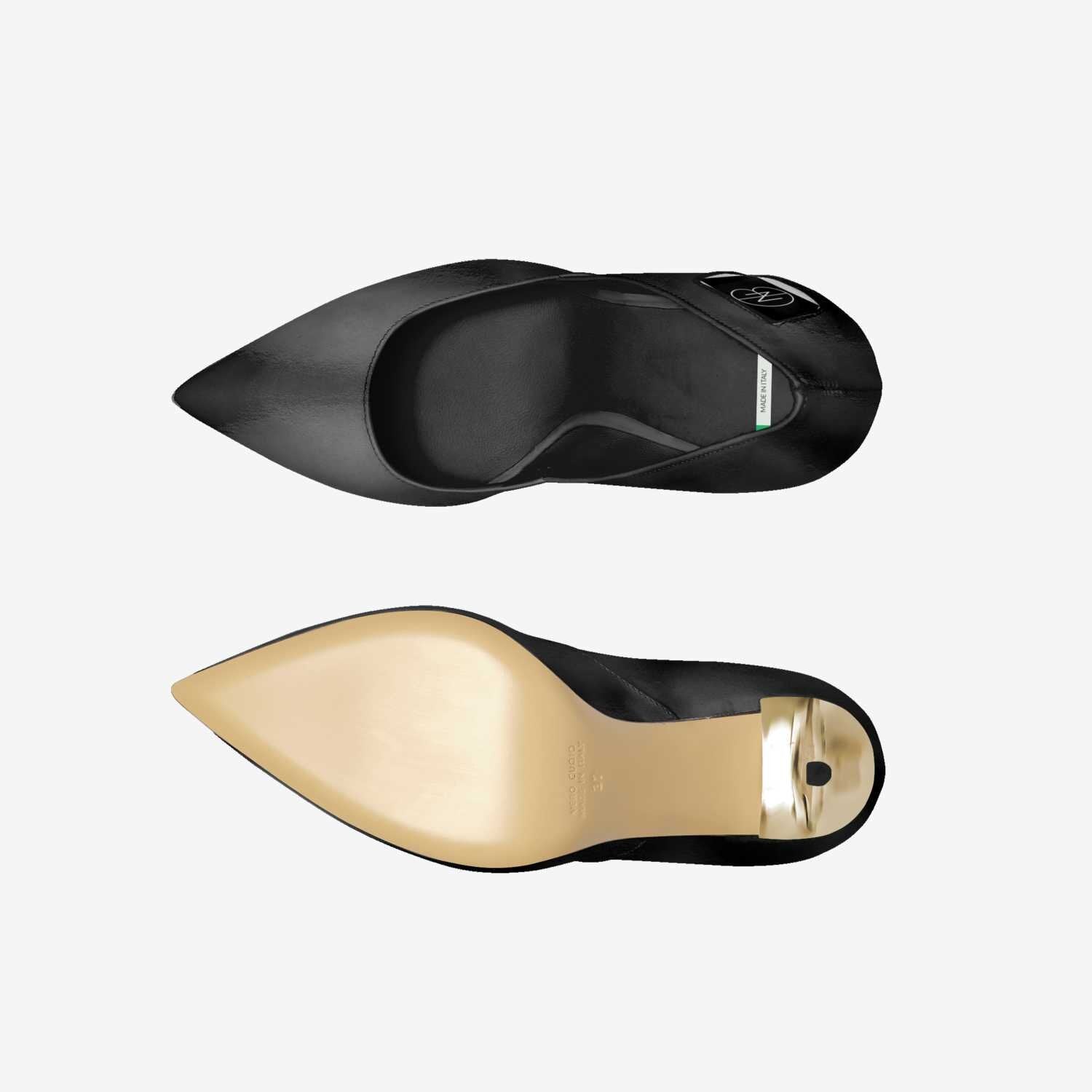DNB Signature Black Patent Leather Pumps