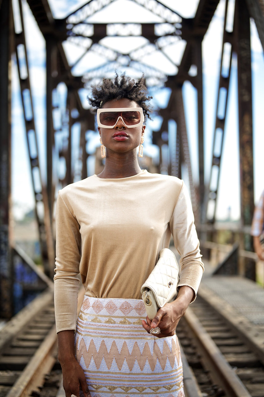 Fall into Fabulous Velvet top “Nude”