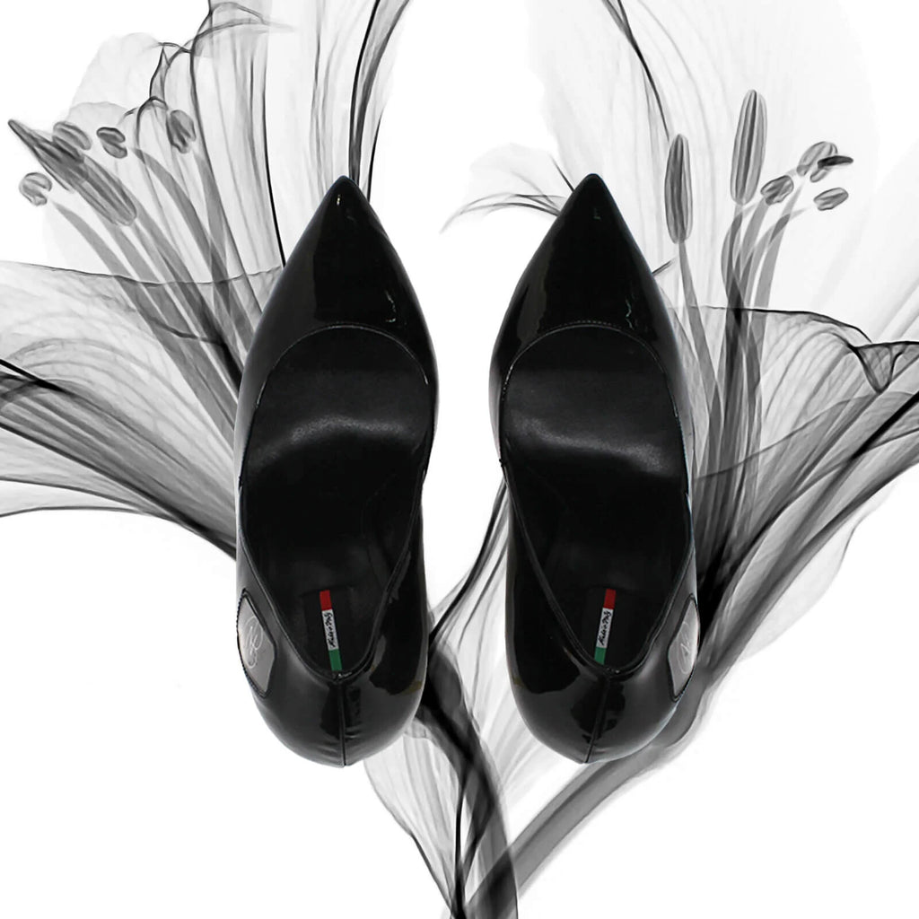 DNB Signature Black Patent Leather Pumps