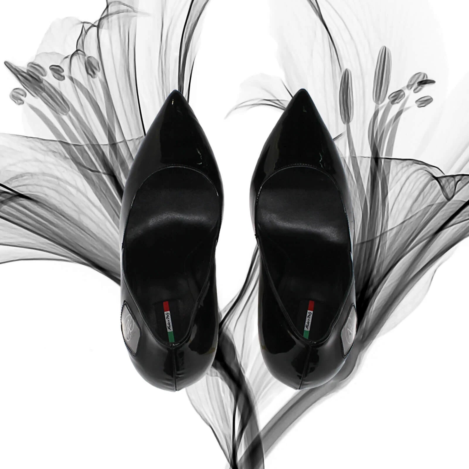 DNB Signature Black Patent Leather Pumps