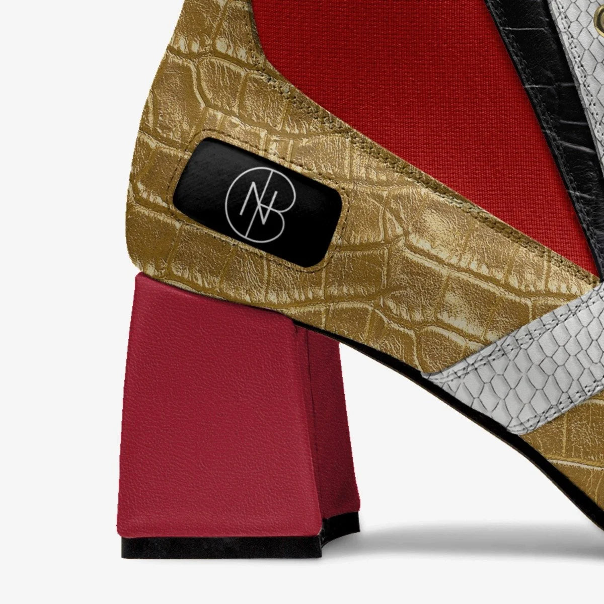 DNB Chiara Crocodile and Python Ankle Boot