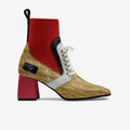 DNB Chiara Crocodile and Python Ankle Boot