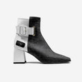 DNB Angeline Crocodile and Leather Ankle Boot