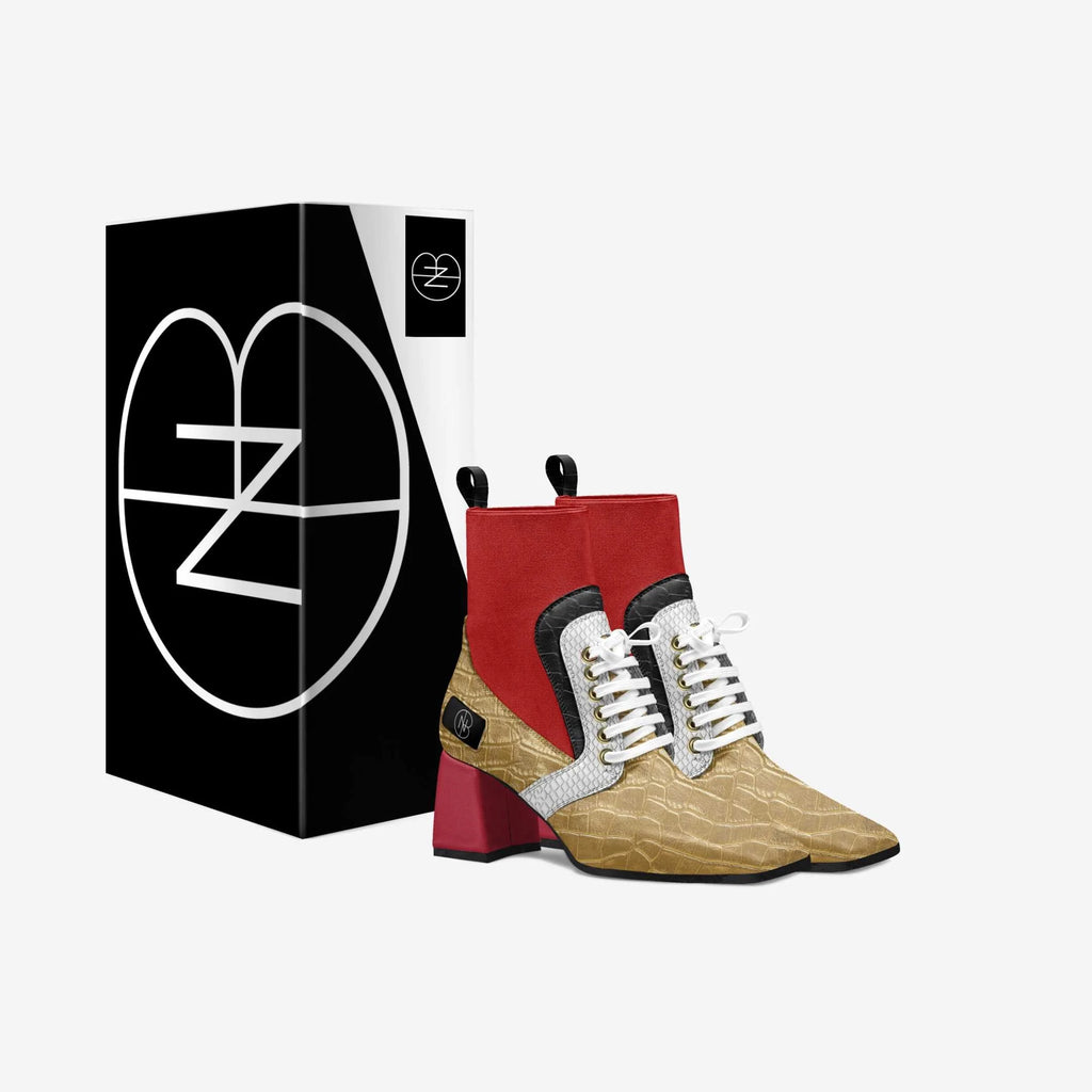 DNB Chiara Crocodile and Python Ankle Boot