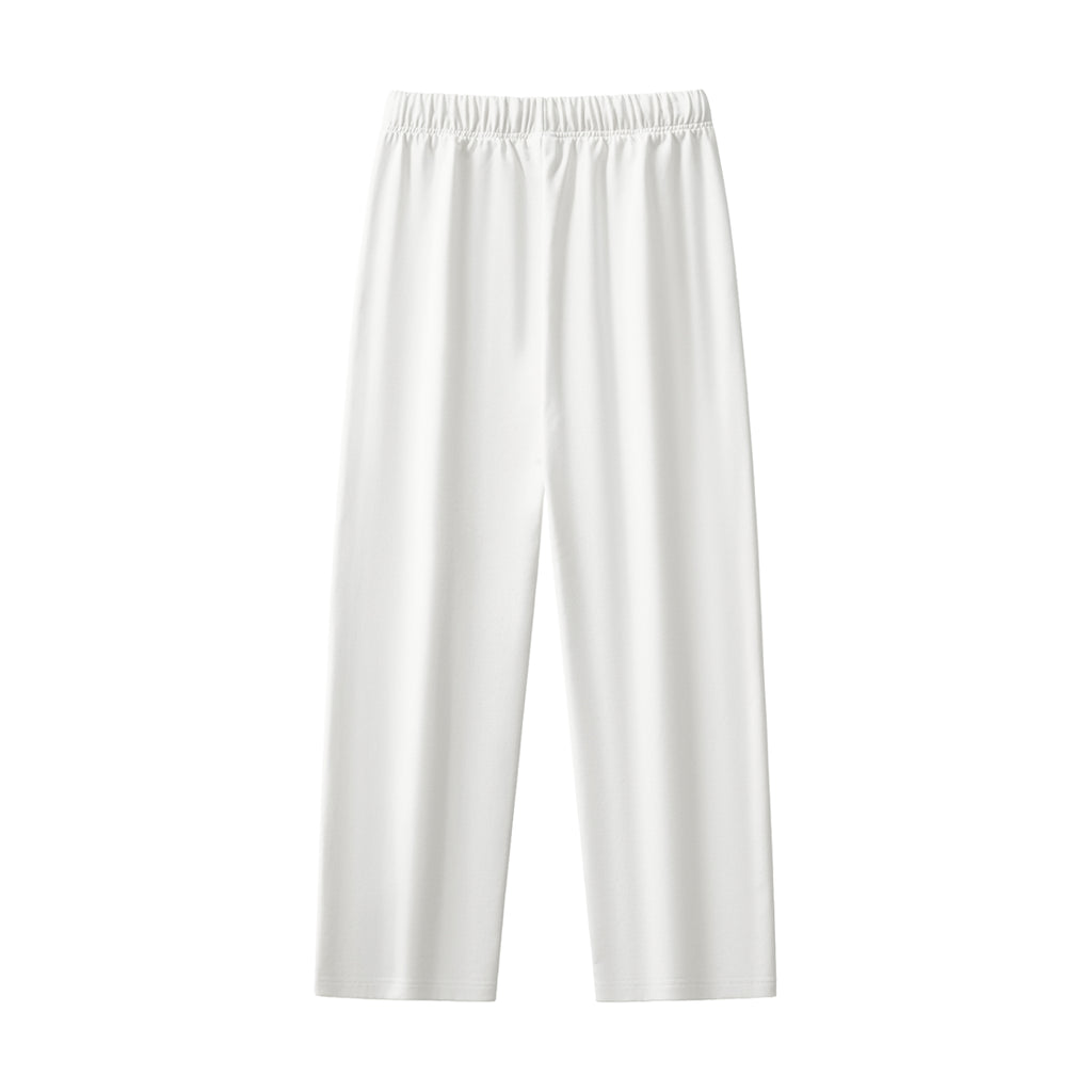 DNB Unisex White Essential Heavyweight Straight-Leg Sweatpants