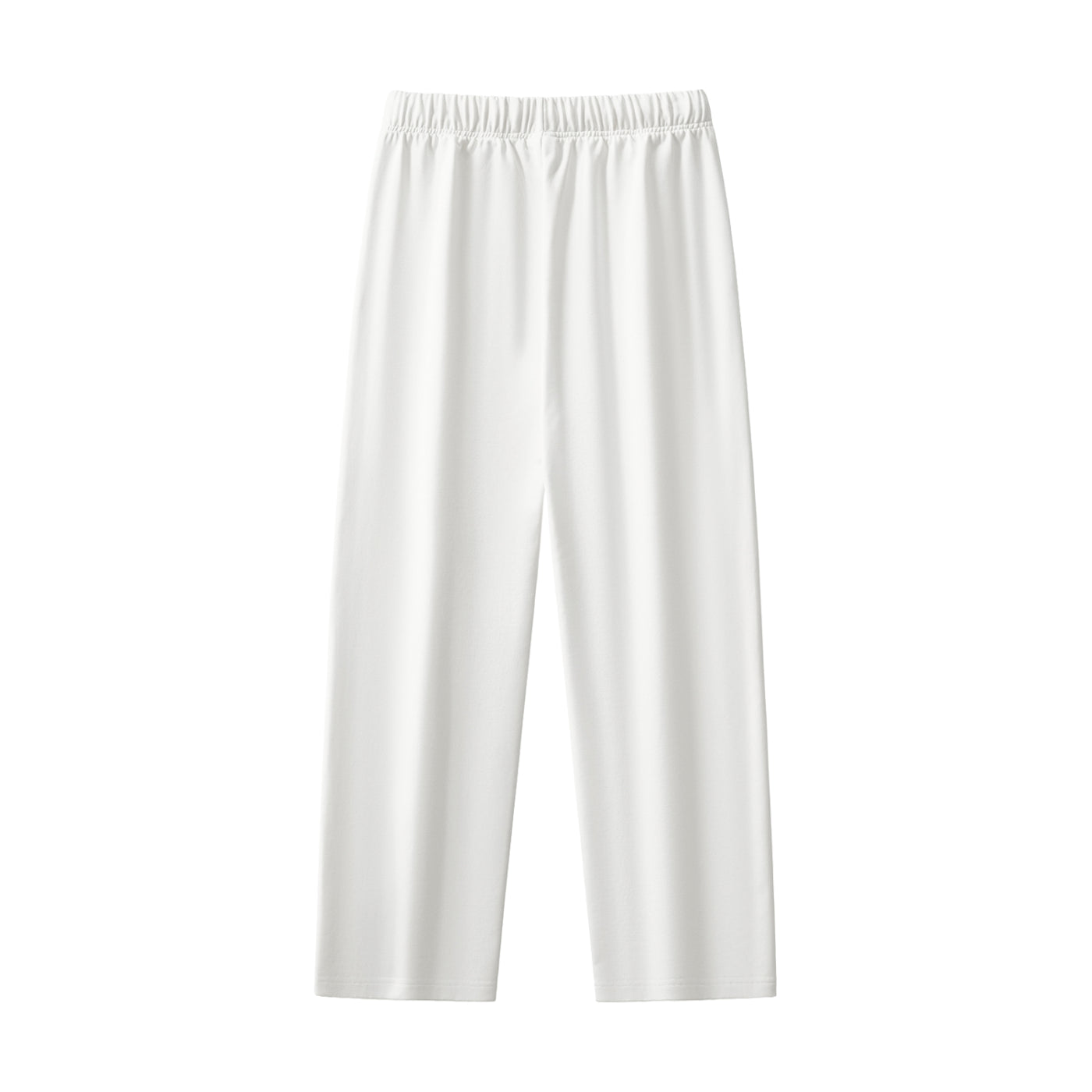 DNB Unisex White Essential Heavyweight Straight-Leg Sweatpants
