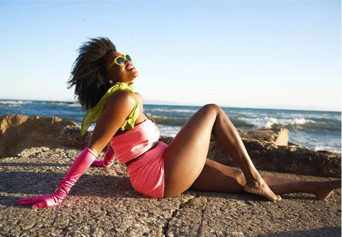 DNB's Lime green Vintage Neck scarf