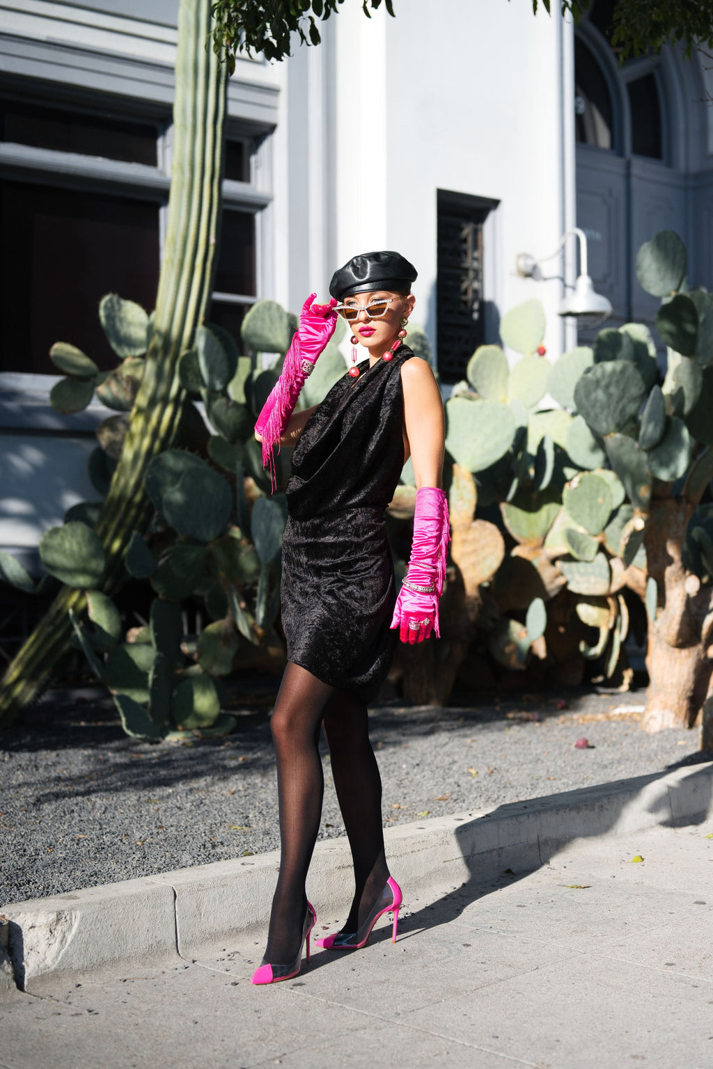 DNB's Ranisha Hand Sewn Velvet Evening Dress