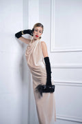 DNB's Anastasie Hand Sewn Velvet Evening Dress