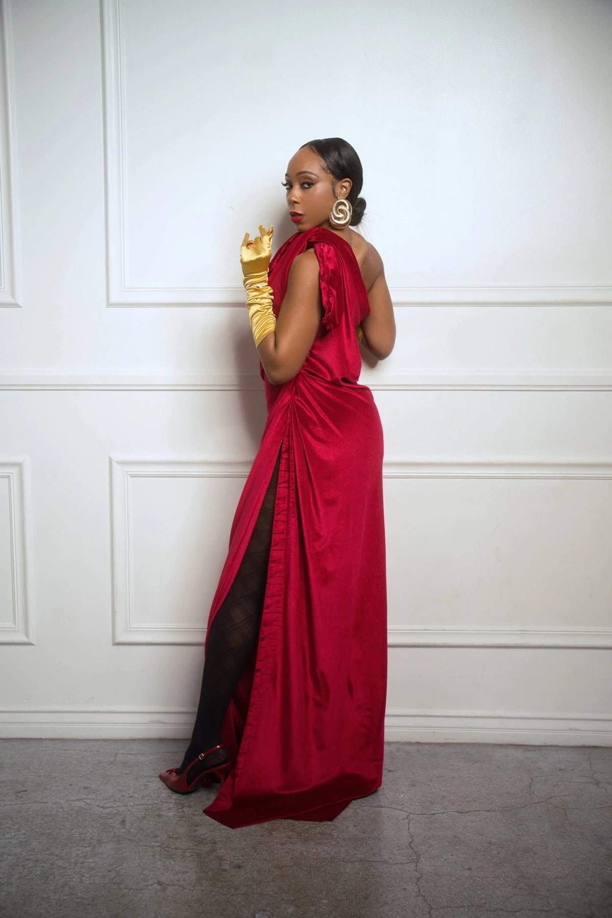 DNB's Christine Floor Length Evening Gown