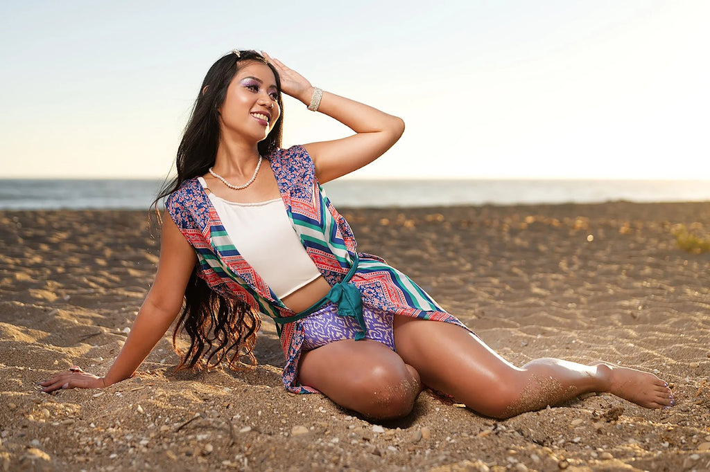 DNB's Multi-Colored Print Swimsuit Coverup