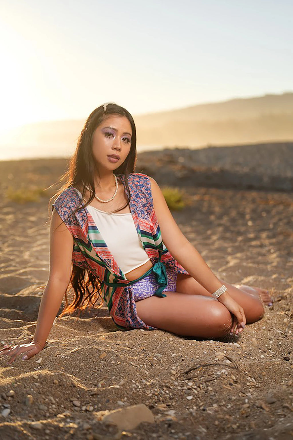DNB's Multi-Colored Print Swimsuit Coverup