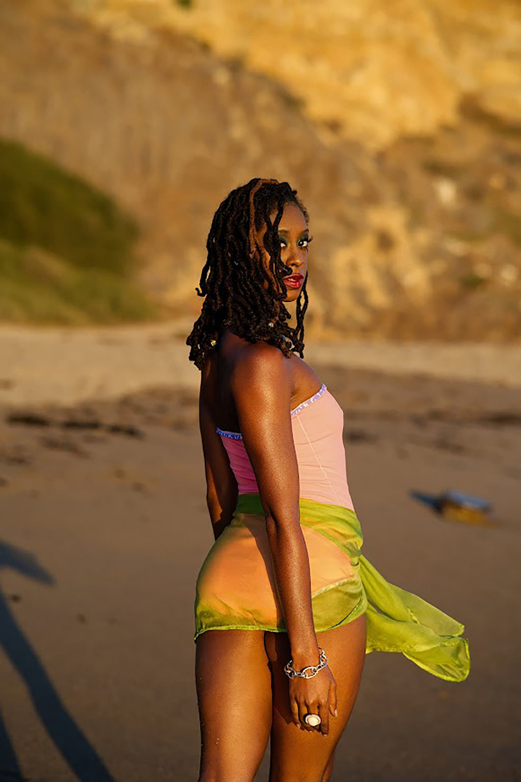 DNB's Lime Green Swimsuit Coverup