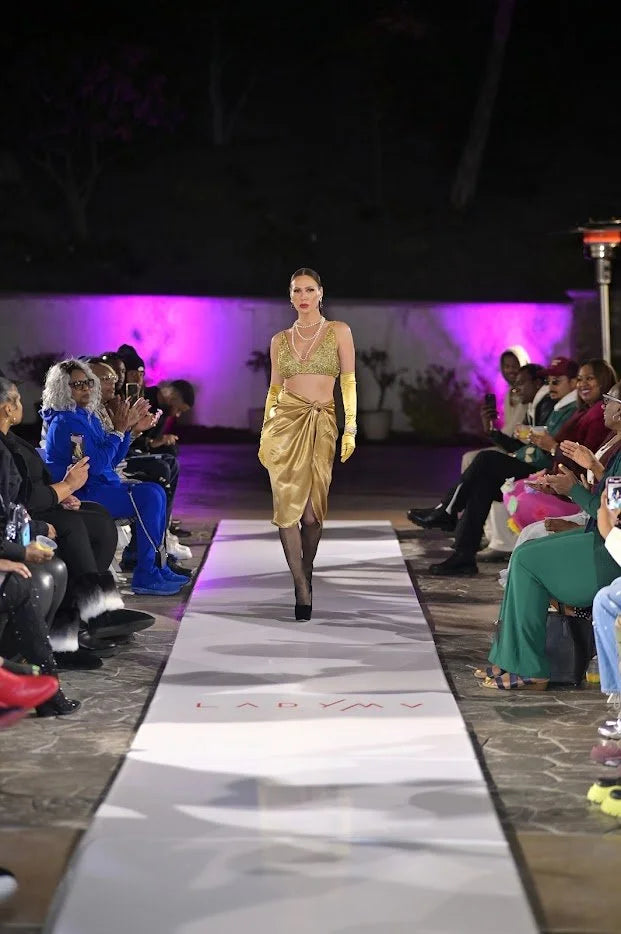 DNB's Elise Draped Skirt Set