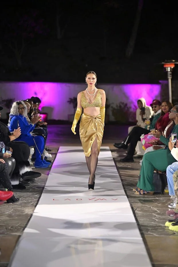 DNB's Elise Draped Skirt Set