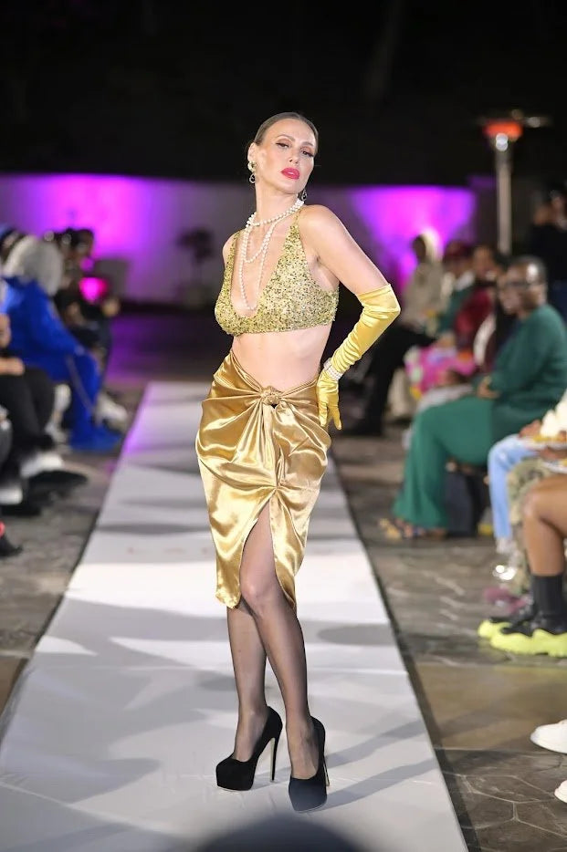 DNB's Elise Draped Skirt Set