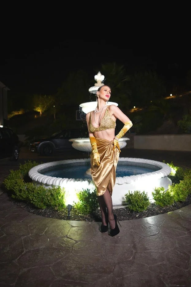 DNB's Elise Draped Skirt Set