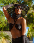 DNB's Vintage Black Beaded Headscarf