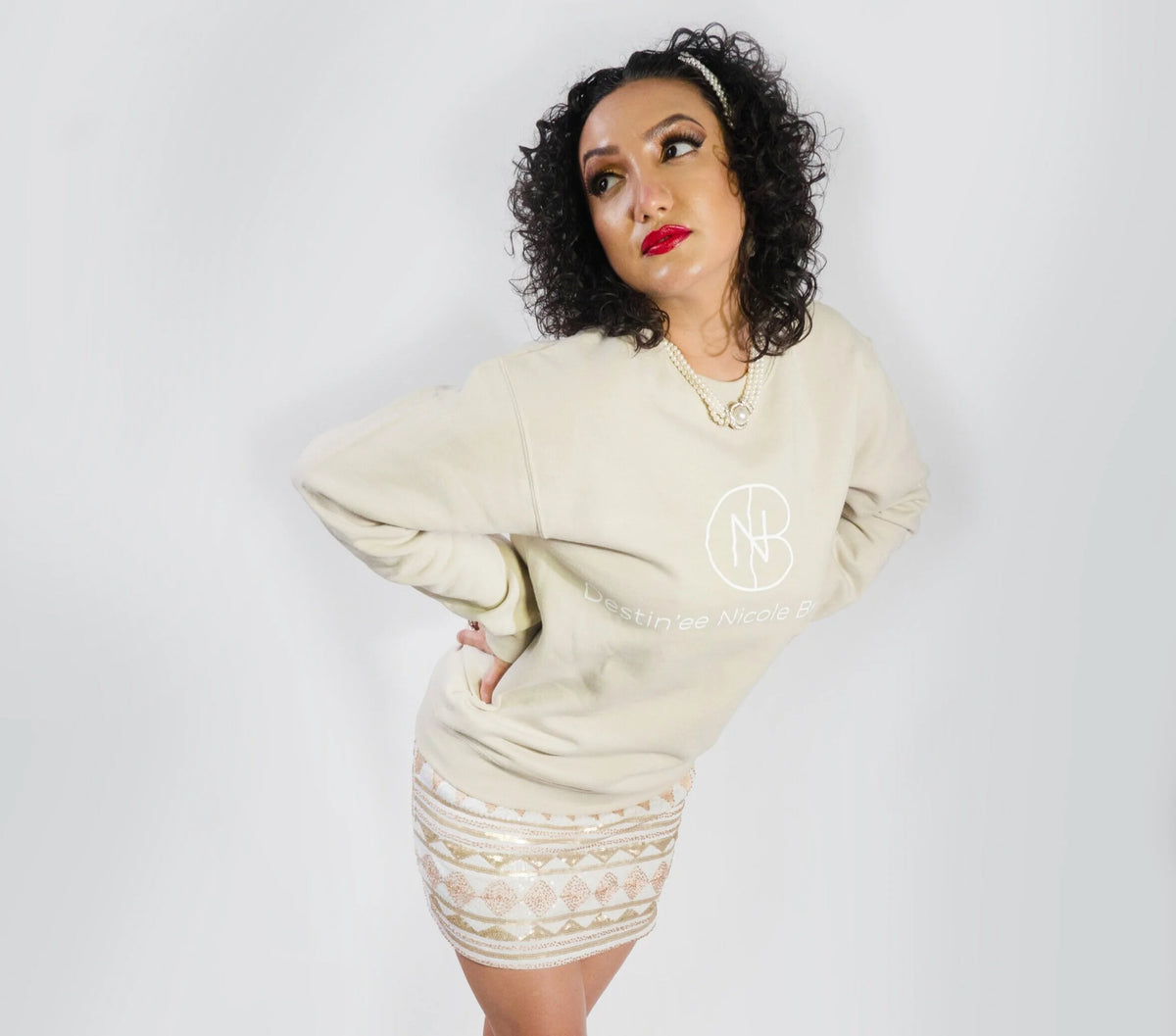 DNB Crew Neck Sweatshirt (Nude)