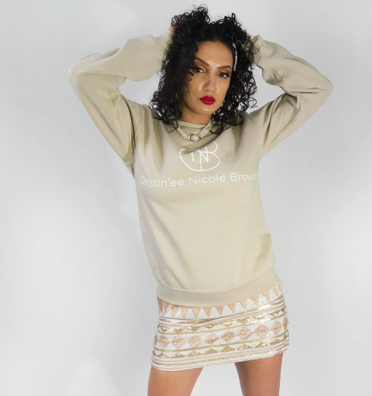 DNB Crew Neck Sweatshirt (Nude)