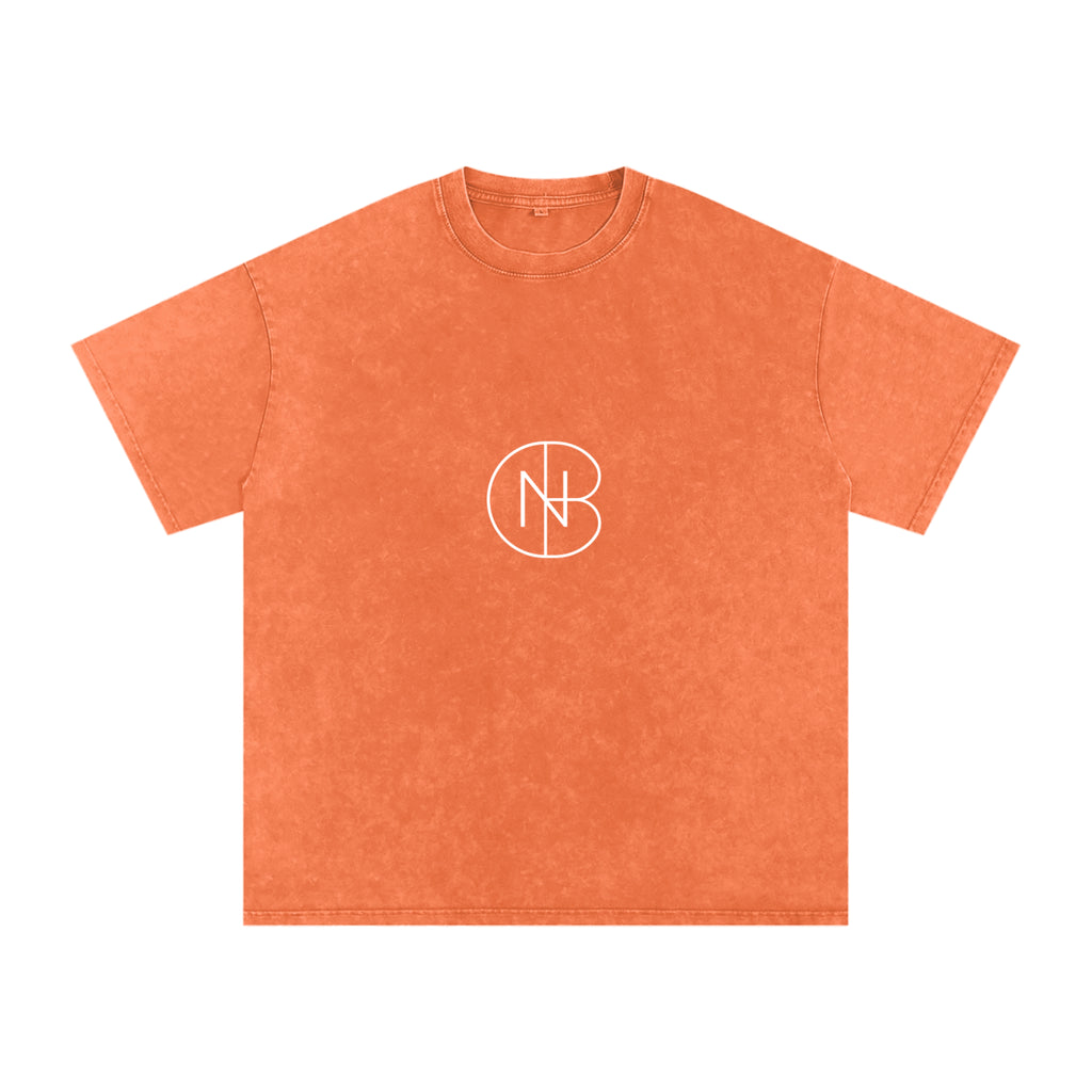DNB Unisex Snow Washed Oversized Crew Neck