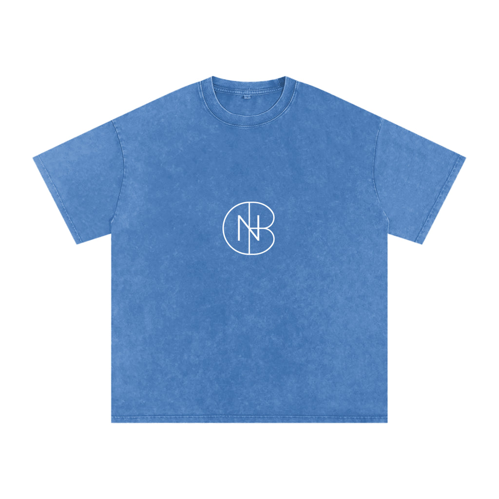 DNB Unisex Snow Washed Oversized Crew Neck