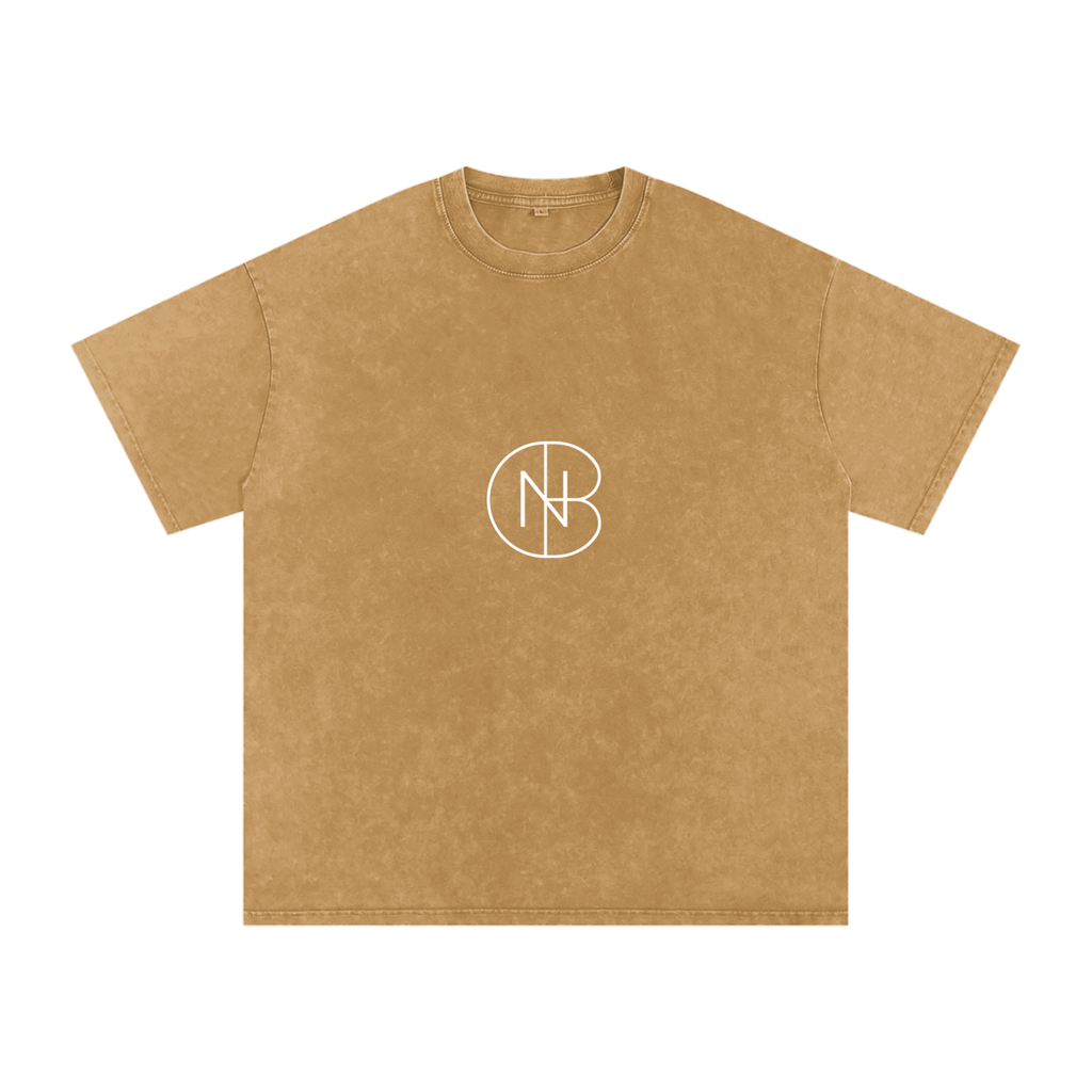 DNB Unisex Snow Washed Oversized Crew Neck