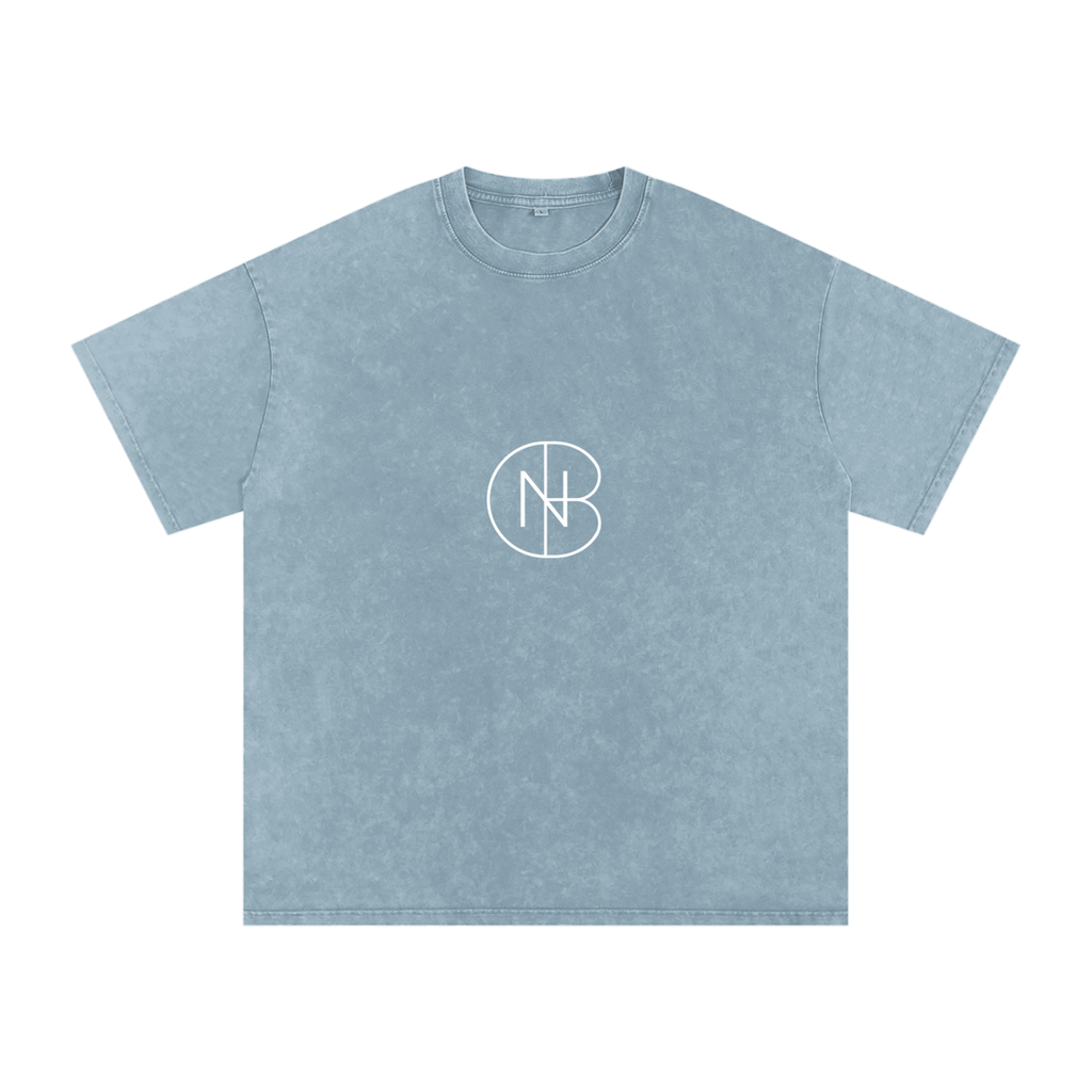 DNB Unisex Snow Washed Oversized Crew Neck