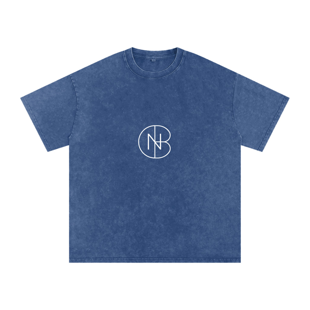 DNB Unisex Snow Washed Oversized Crew Neck