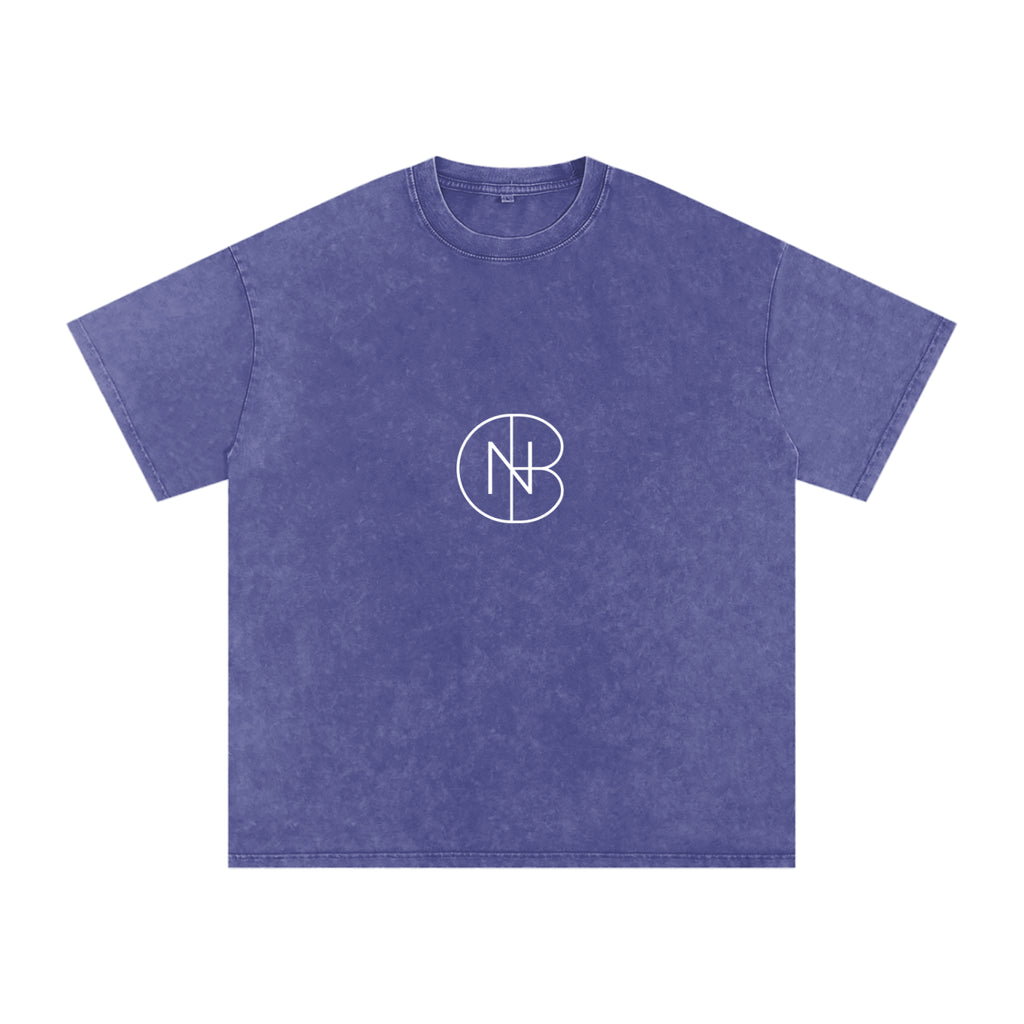 DNB Unisex Snow Washed Oversized Crew Neck