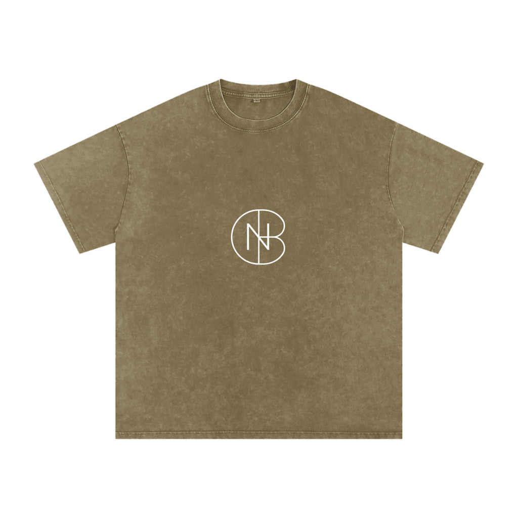 DNB Unisex Snow Washed Oversized Crew Neck