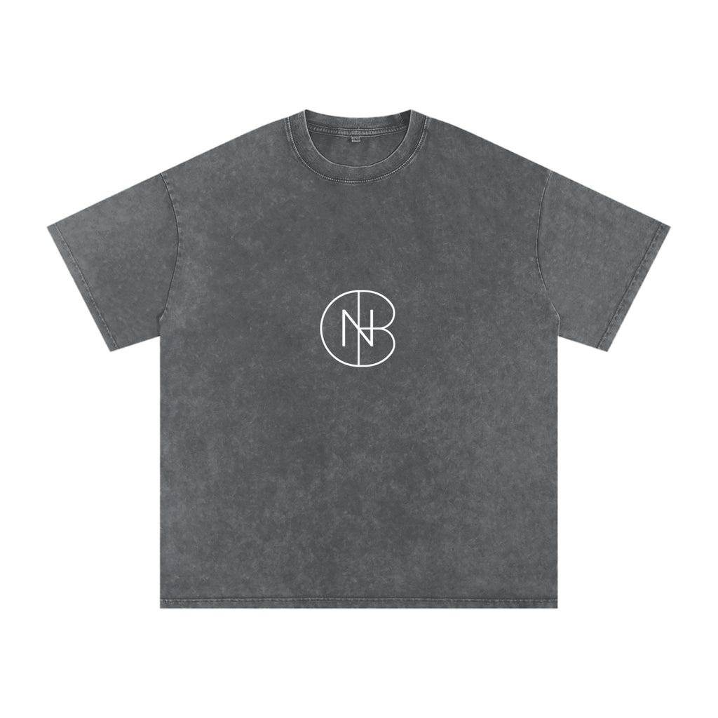 DNB Unisex Snow Washed Oversized Crew Neck