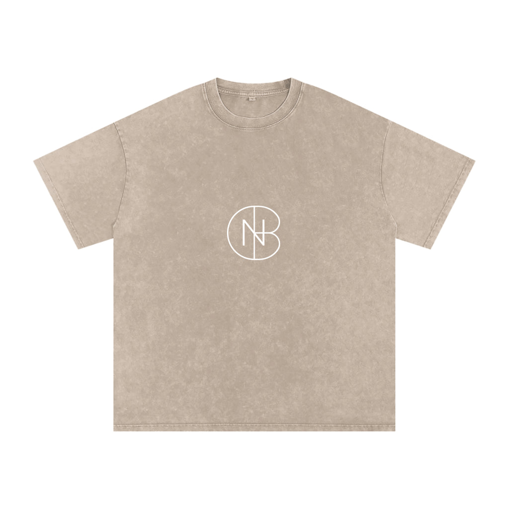 DNB Unisex Snow Washed Oversized Crew Neck
