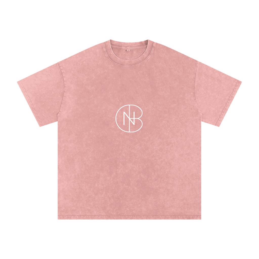 DNB Unisex Snow Washed Oversized Crew Neck