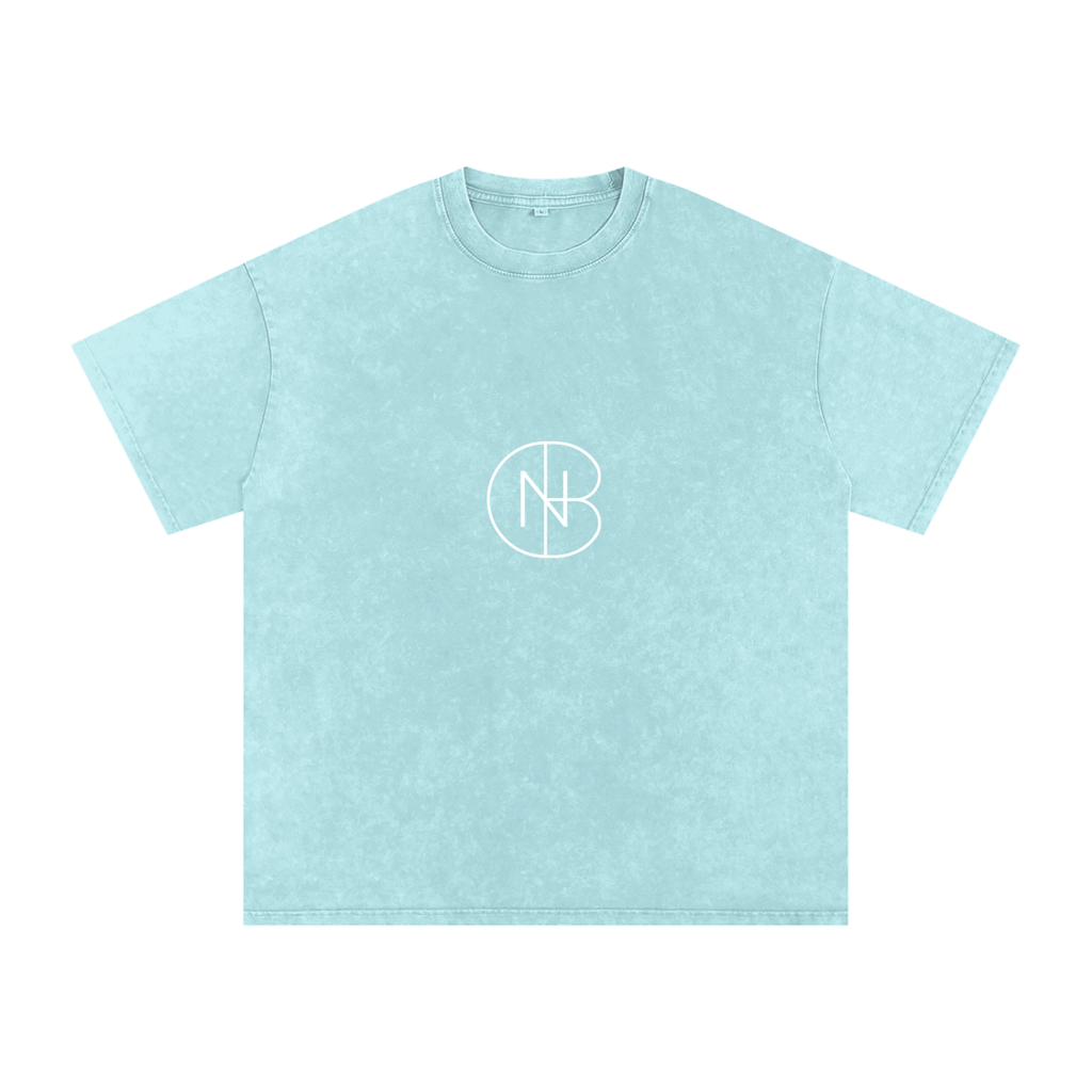 DNB Unisex Snow Washed Oversized Crew Neck