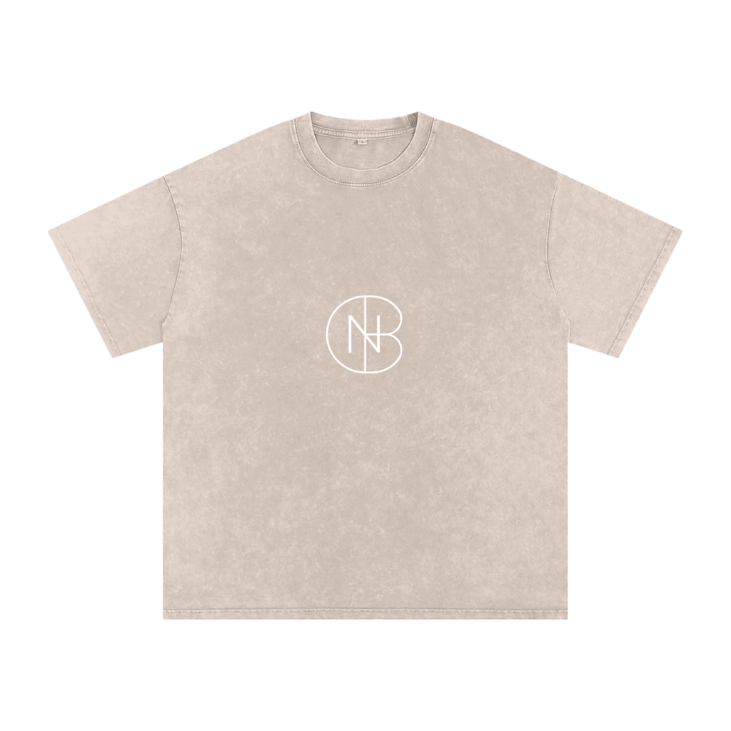 DNB Unisex Snow Washed Oversized Crew Neck