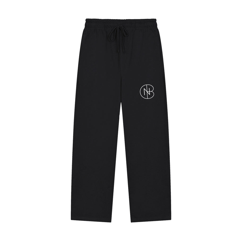 DNB Unisex Solid Color Straight-Leg Sweatpants