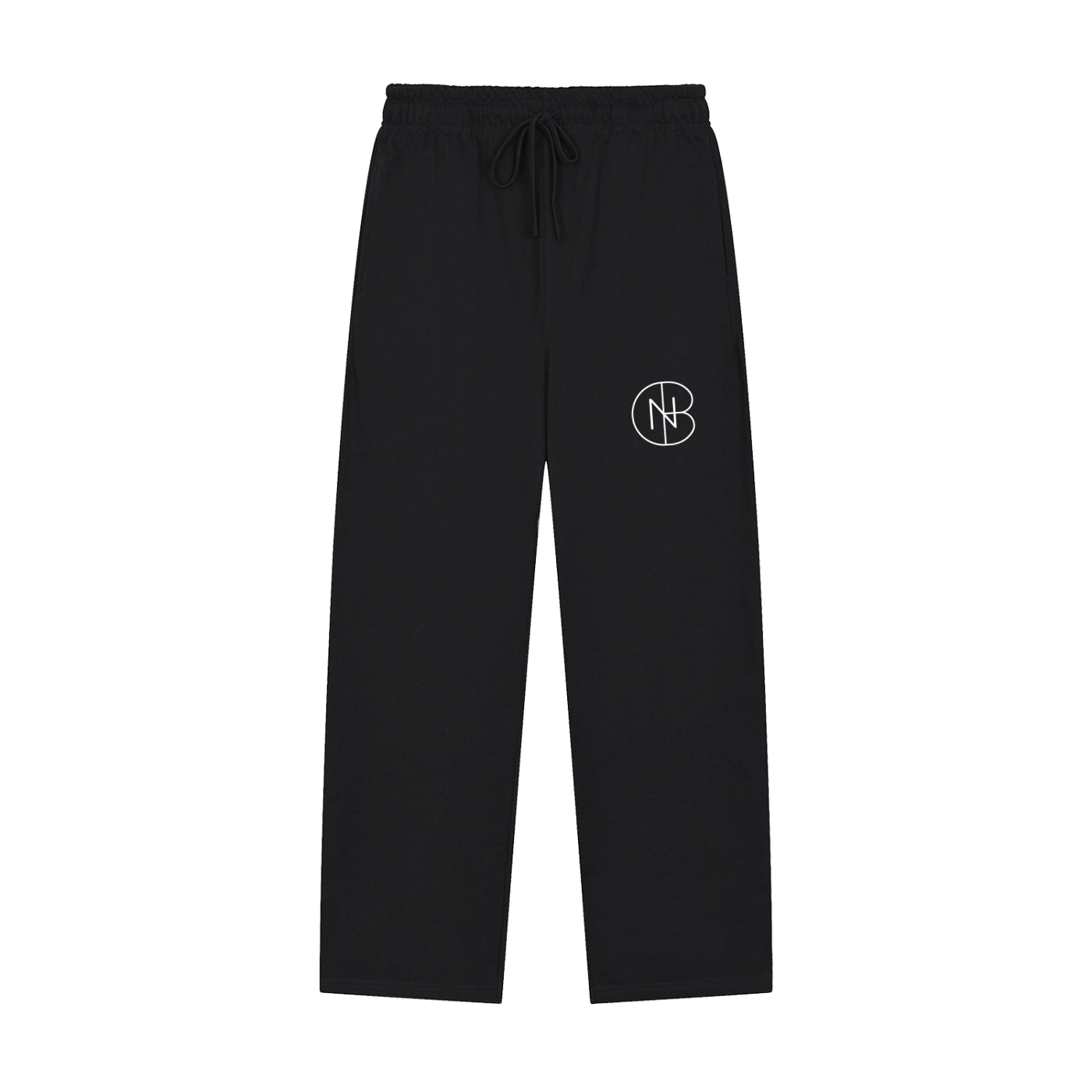 DNB Unisex Solid Color Straight-Leg Sweatpants