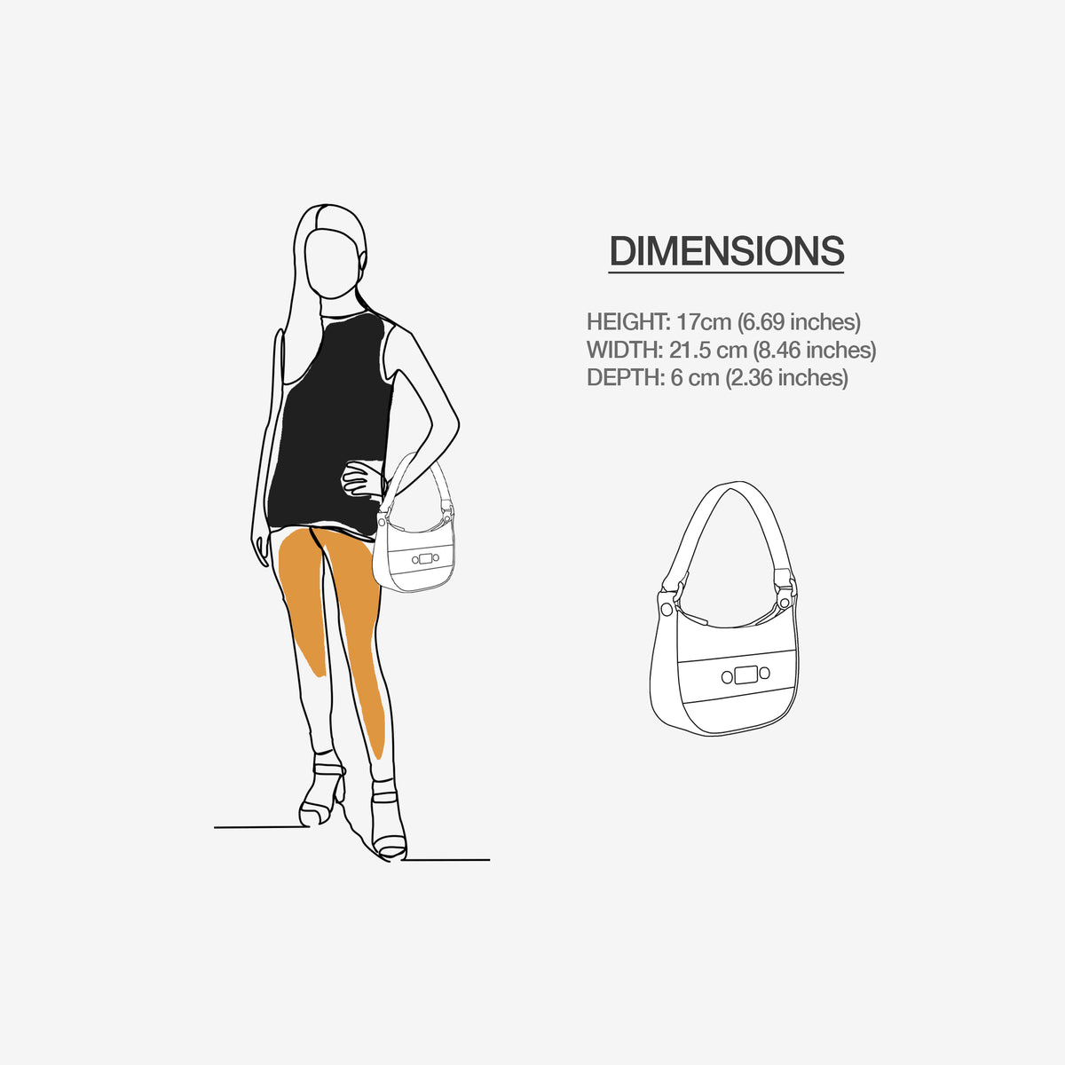 DNB medium top handle bag